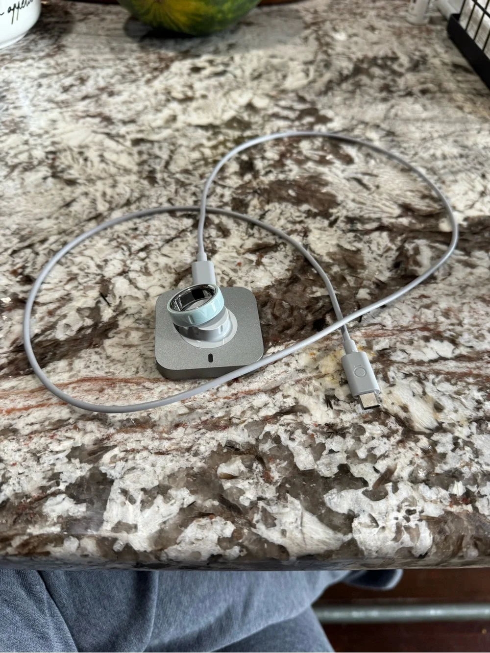 Oura Ring 4 Ceramic Tide Size 10